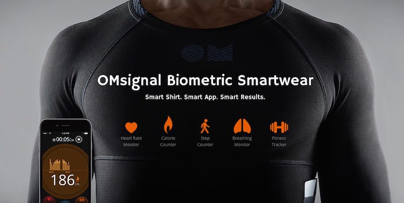 Инновационная футболка Omsignal для спортсменов