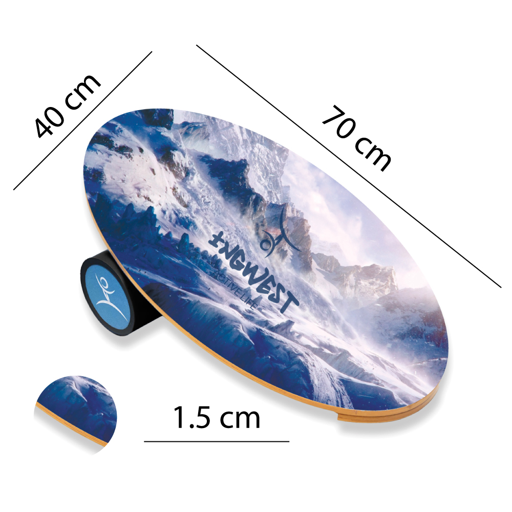 Баланс борд Mountains (Balance Board Training System) с прорезиненным роллером
